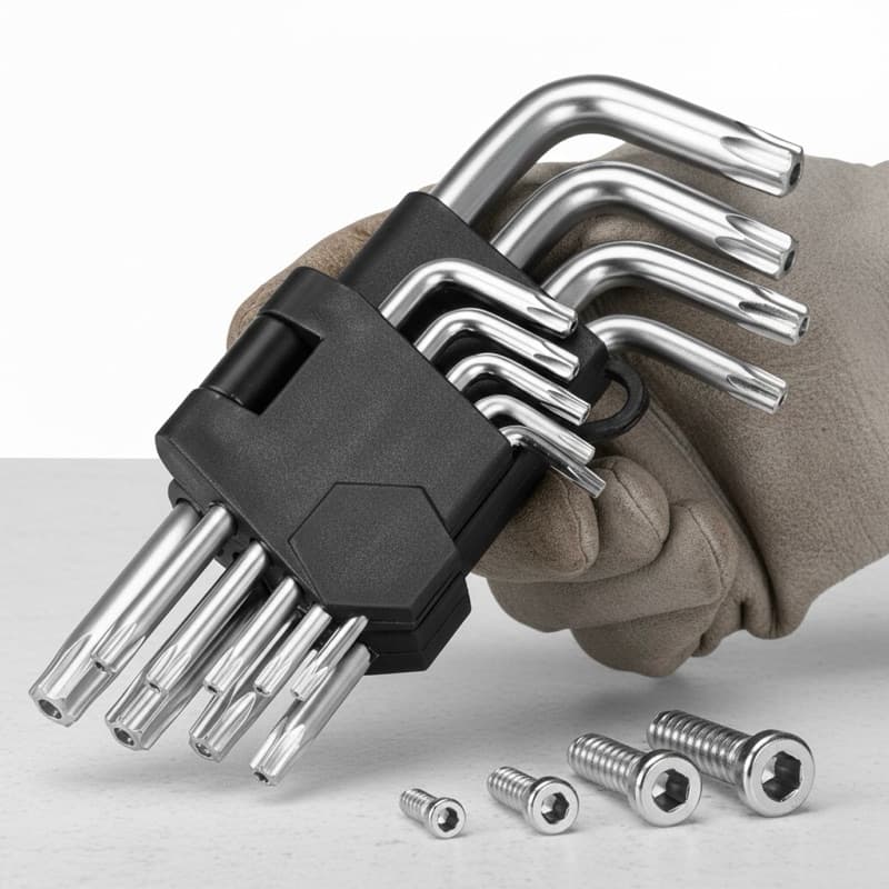 Jogo de Chave Torx  9 Peças de aço hexagonal L T10 A T50