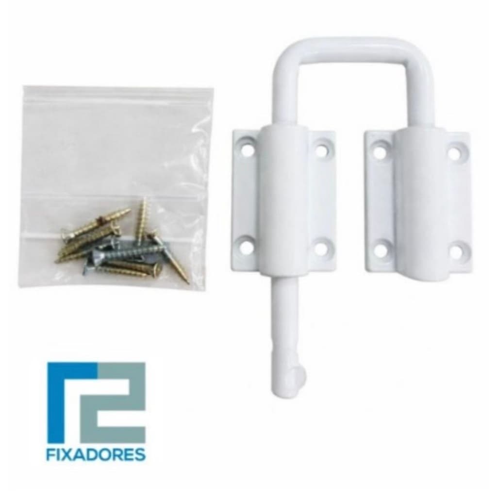Fecho Trinco Para Porta Camarão - Branco / Preto / Antique / Cromado
