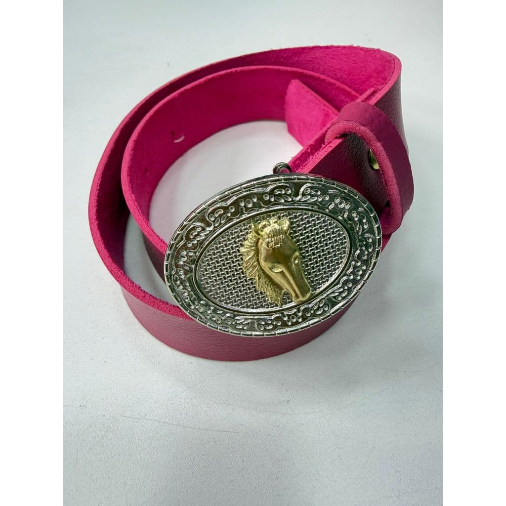 Krica Kids - Cinto Infantil Juvenil Menina Boiadeira Country Fivela Cavalo