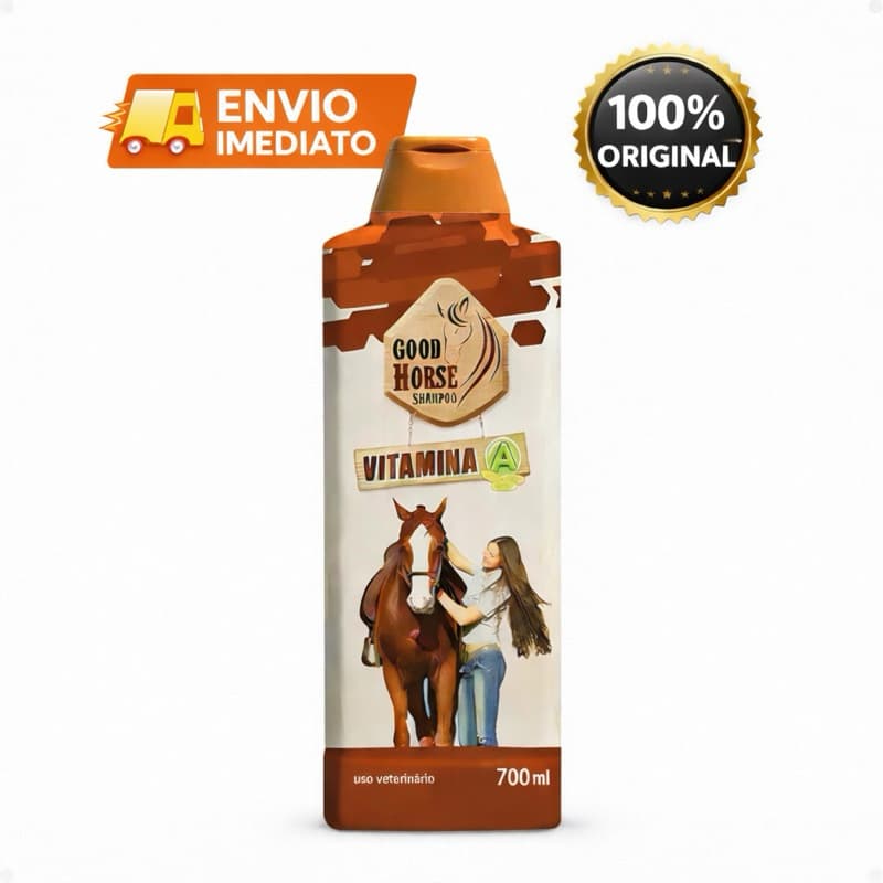 Shampoo Cavalo Good Horse 700ml Vitamina A Crescimento Capilar Força e Brilho Original
