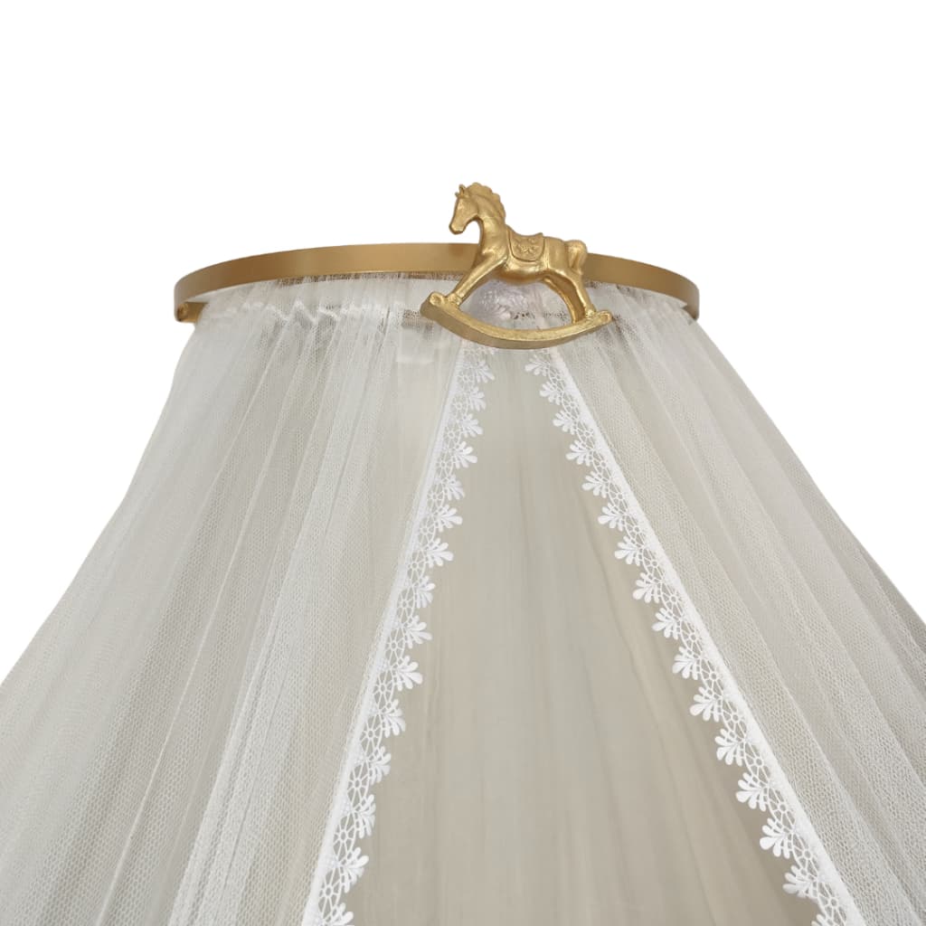 Dossel cavalo com mosquiteiro tule para berço
