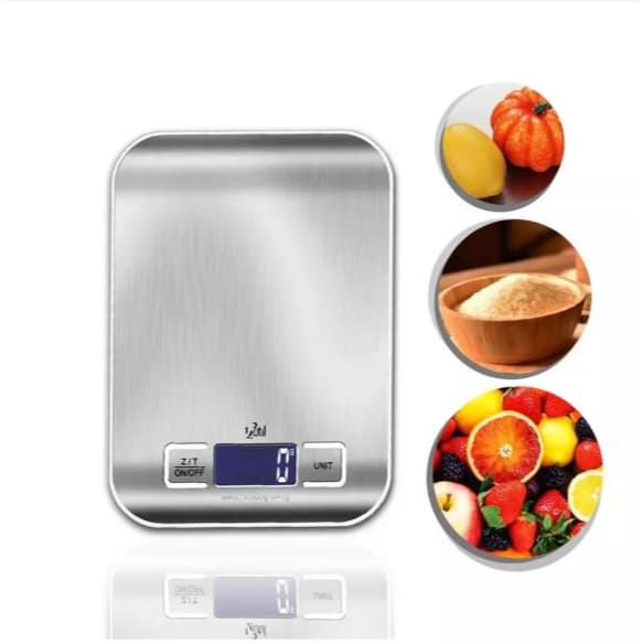 Balança Digital Cozinha Inox Alta Precisão Escala 1g - 1g À 10kg