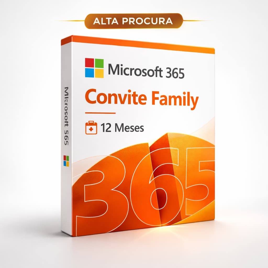 Microsoft Office 365 Original – Convite 12 Meses + 1TB OneDrive Entrega Físical