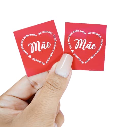 Até 200uni Mini cartão Tag para dia das Mães - Modelo Você Merece - Pronta Entrega