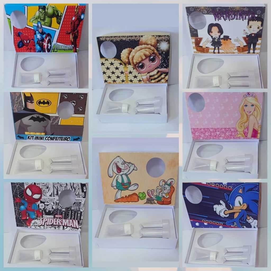 KIT MINI CONFEITEIRO PASCOA 10 POR 35,00 PODE ESCOLHER O TEMA