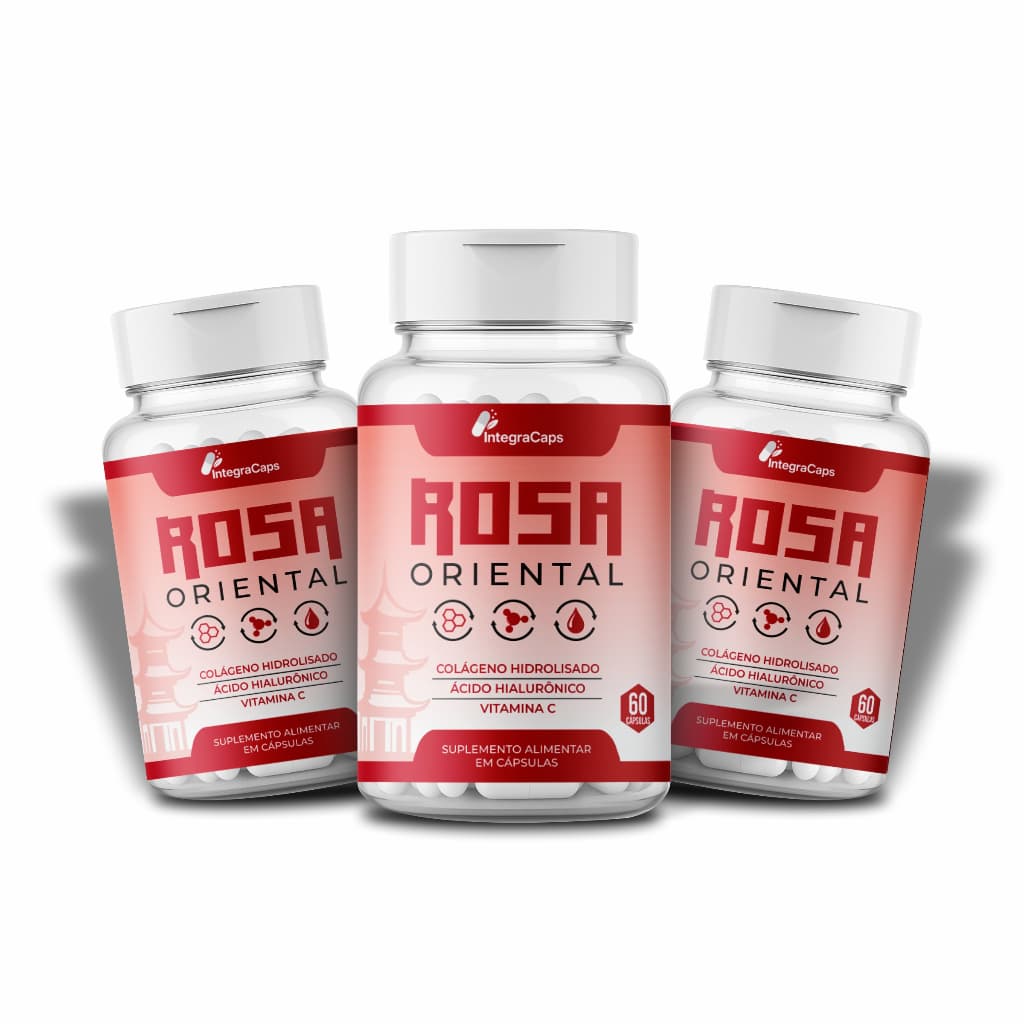 Rosa Oriental – 3 Frascos Cáps – Entrega Imediata - Vendedor Oficial