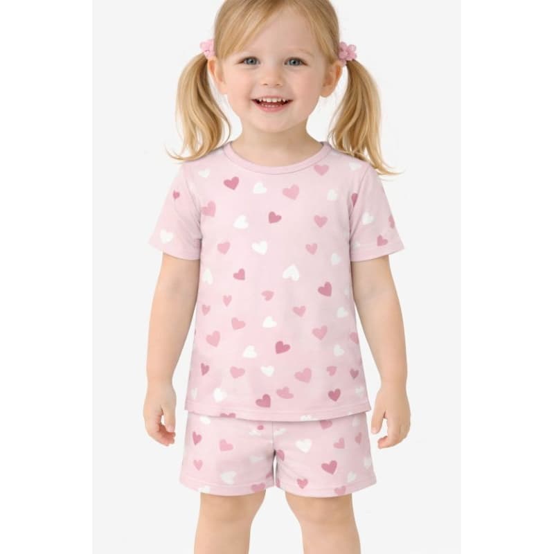 Pijama infantil meninas tamanho 04 ao 12 Suede (Poliéster + Elastano)
