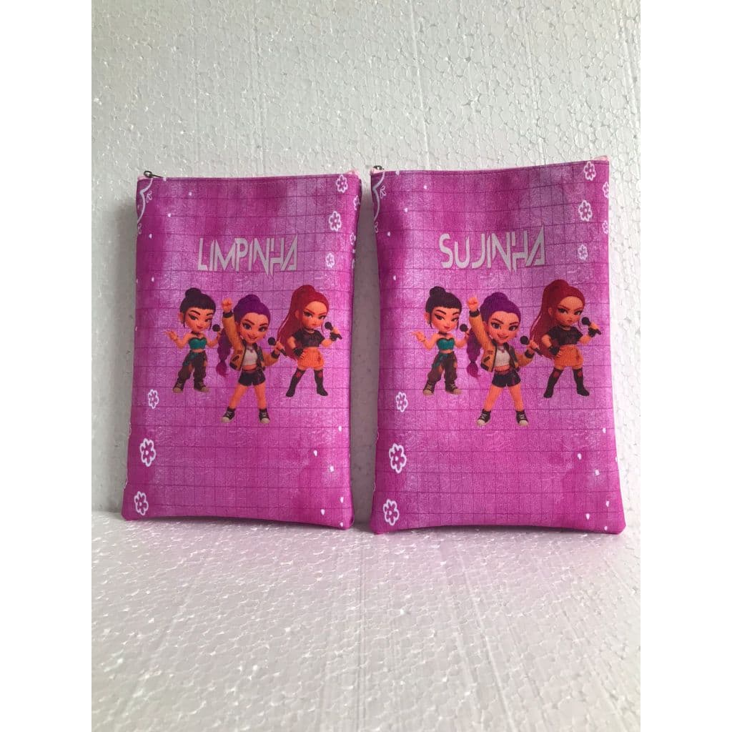 Kit Saquinhos Roupa Limpa e Roupa Suja  Guerreiras do k Pop