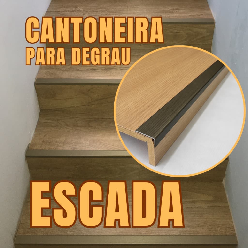 Cantoneira acabamento de escada kit (varias opçoes)