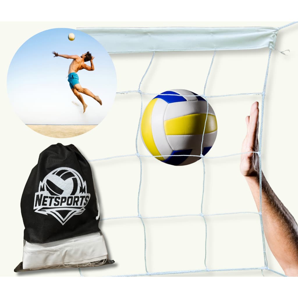 Rede de volei 4 metros (2 a 8 jogadores) (piscina, praia, parque)