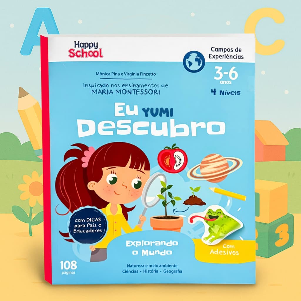 Livro Eu Descubro Montessori 3-6 Anos Atividades Educativas Coordenação Motora Aprendizado Sensorial Infantil