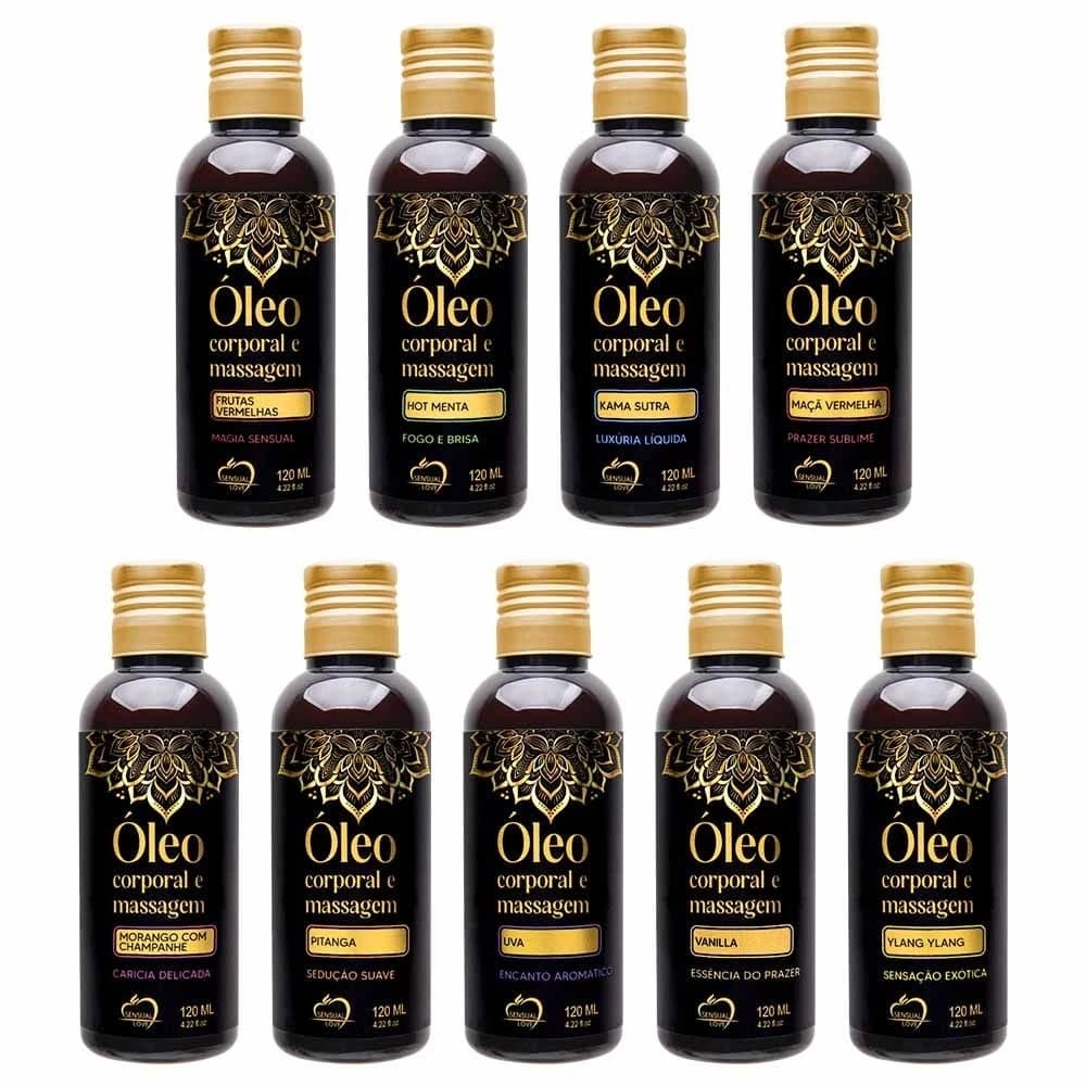 Óleo Corporal Para Massagem 120Ml Sensual Love
