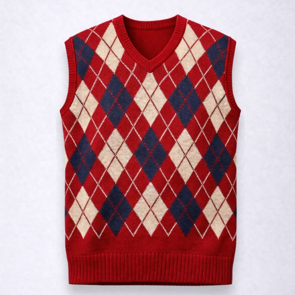 Colete Social Masculino Clássico Xadrez Decote V Premium Original Para Usar Com Camisa