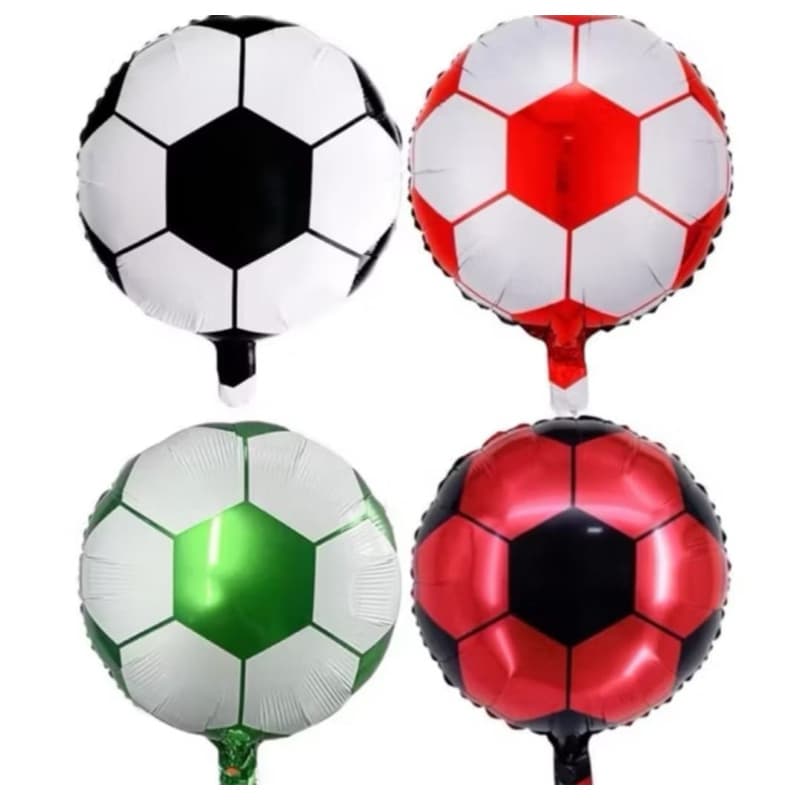 10 Balões Metalizado Mini Bola de Futebol Centro de Mesa 10 Polegadas 22cm festas Decoração