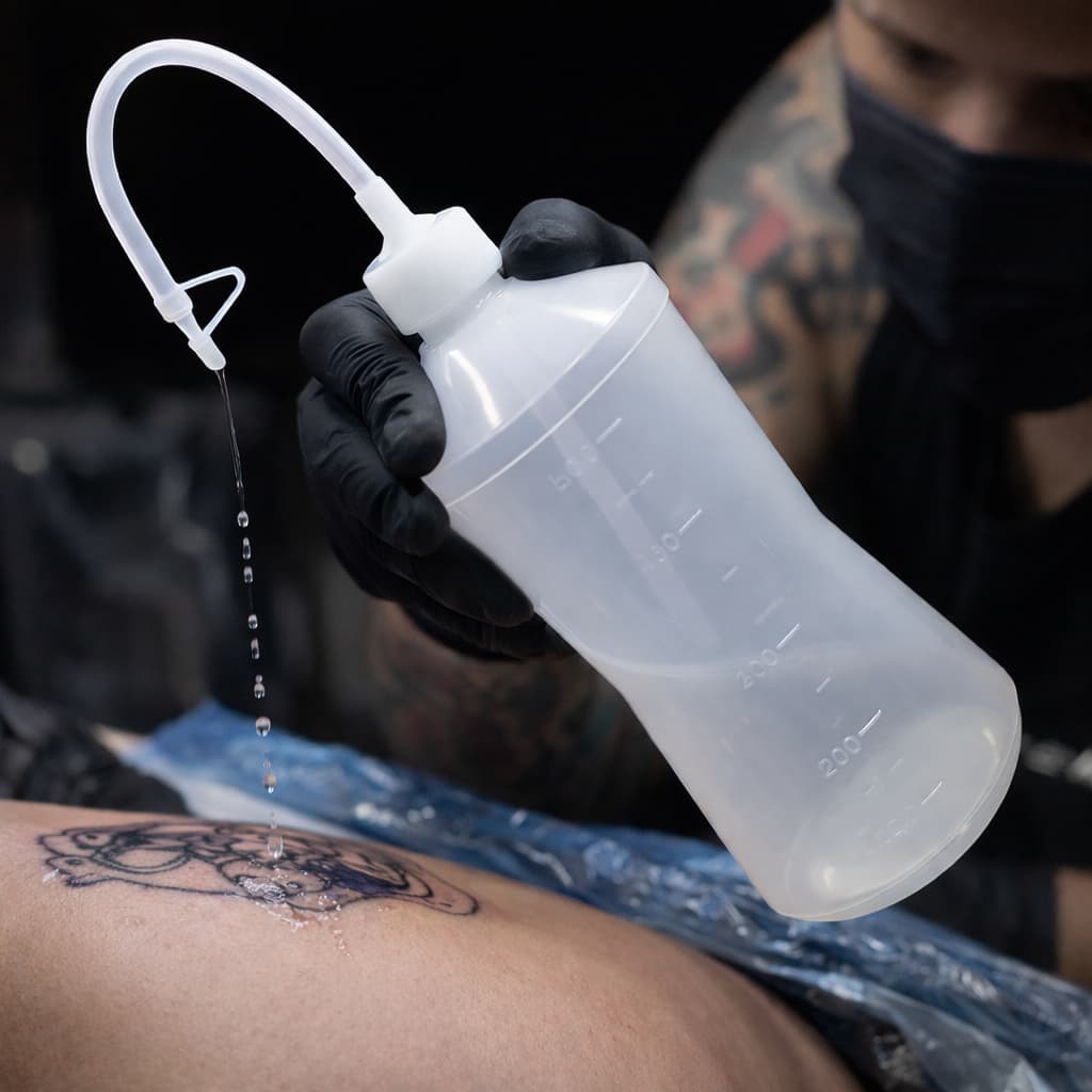 Frasco Almotolia Plástica Transparente Graduada para Líquidos 5 Tamanhos Profissional