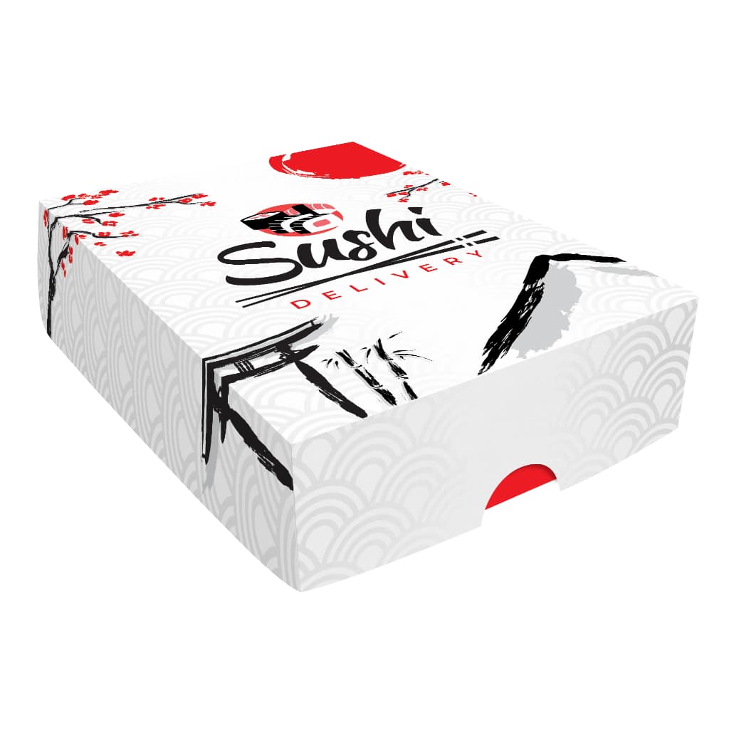 Caixa Pequena Para Combo Para Sushi Delivery (100 Unidades)