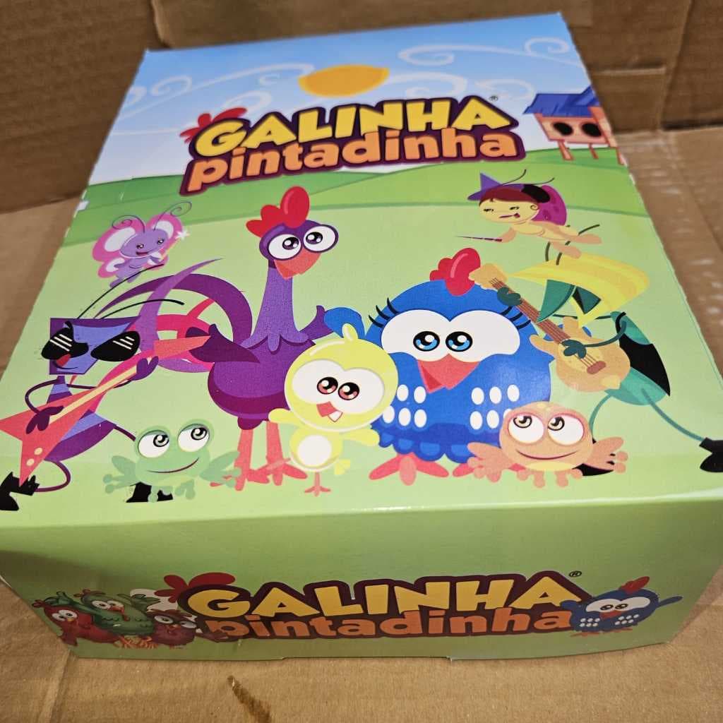 Kit com 6 ou 12 Ovos Surpresa Galinha Pintadinha Desenho Animado Filme Presente Brinquedos Infantil Unisex