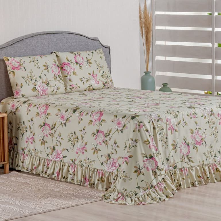 Kit Colcha Cobre Leito King 400 Fios Toque Macio 3 Peças com Porta Travesseiro