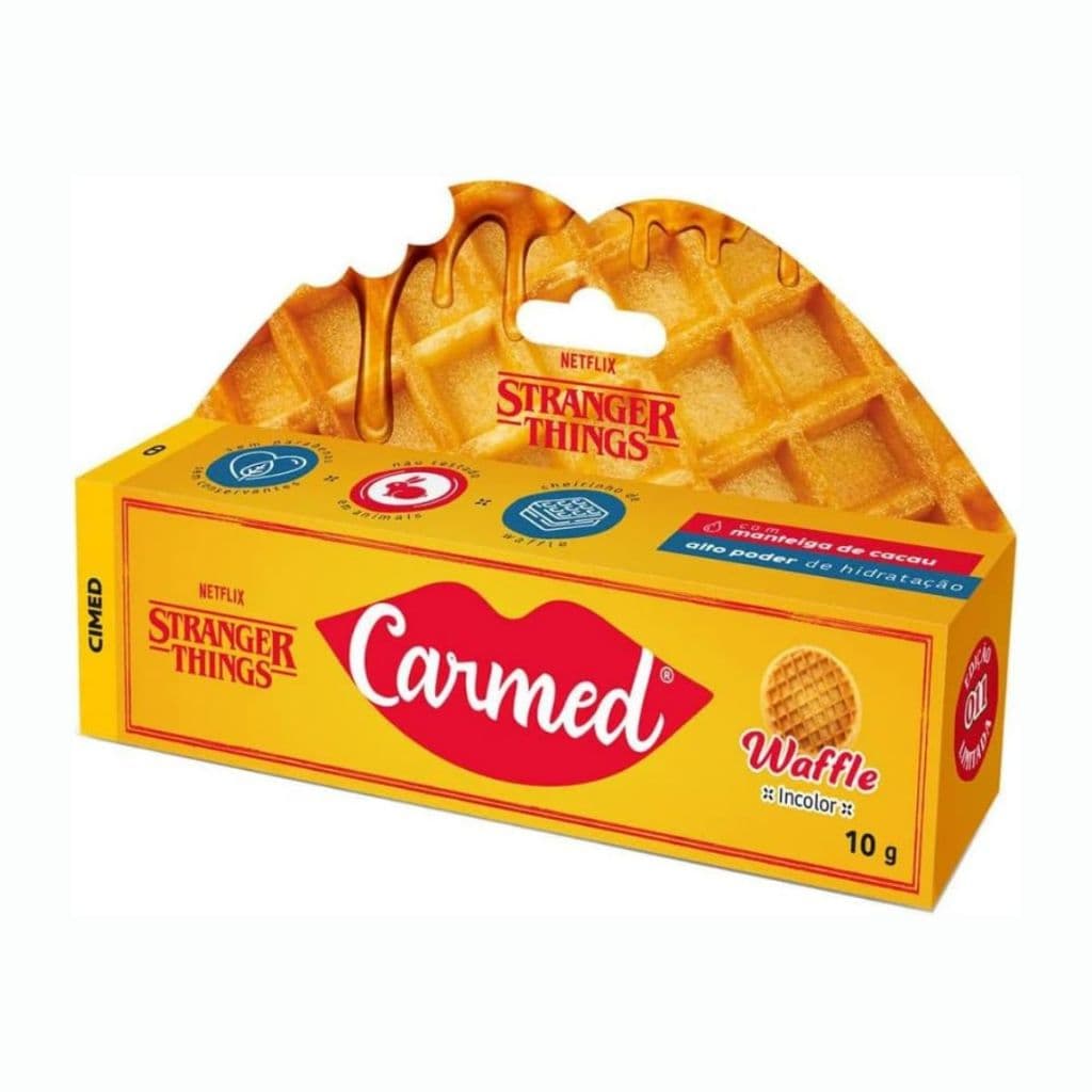 Carmed Hidratante Labial 10g Stranger Things, Smurfs, Cereja, Fini, Glitter, Kit Sorvete