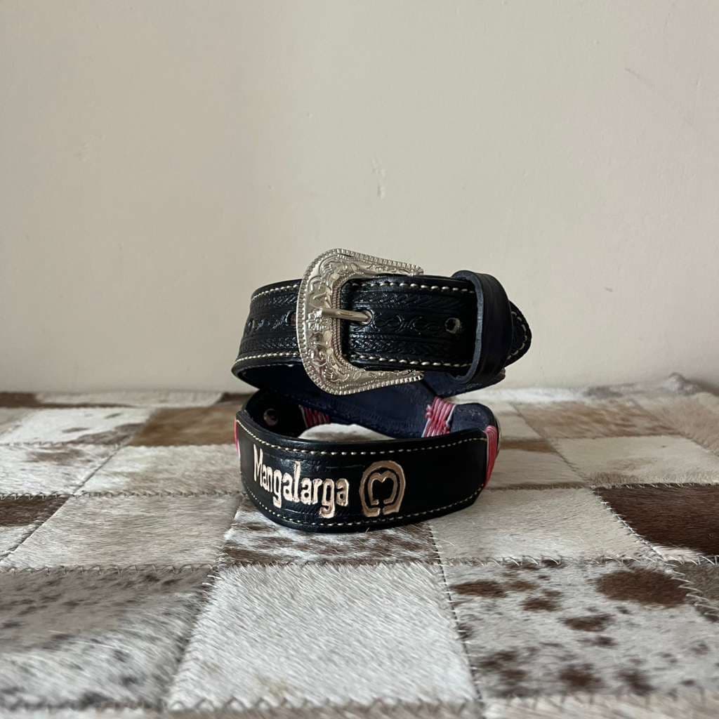 Cinto Infantil Mangalarga Rosa Couro Legítimo Muita Qualidade Super Novidade