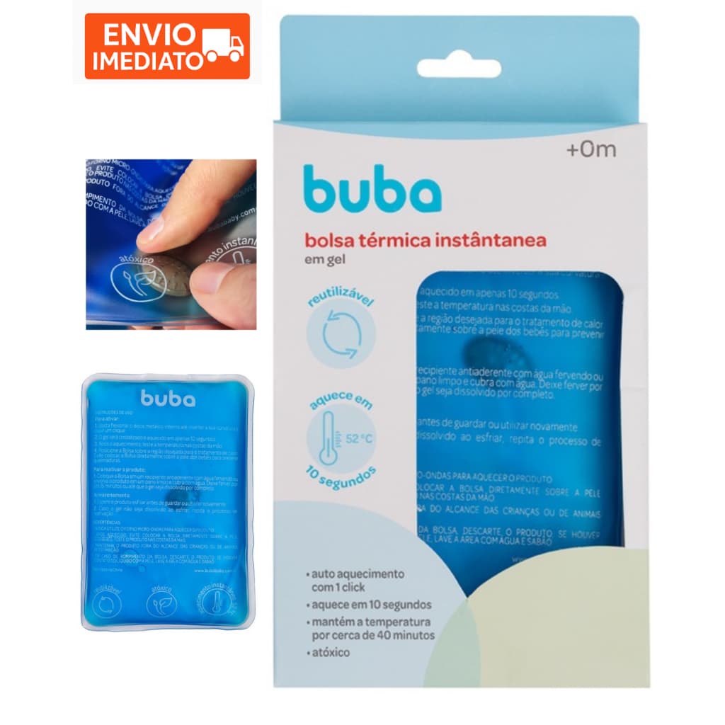 Bolsa Para Cólica Bebê Térmica Gel Instantânea Buba Bolsa Infantil Crianca Adulto