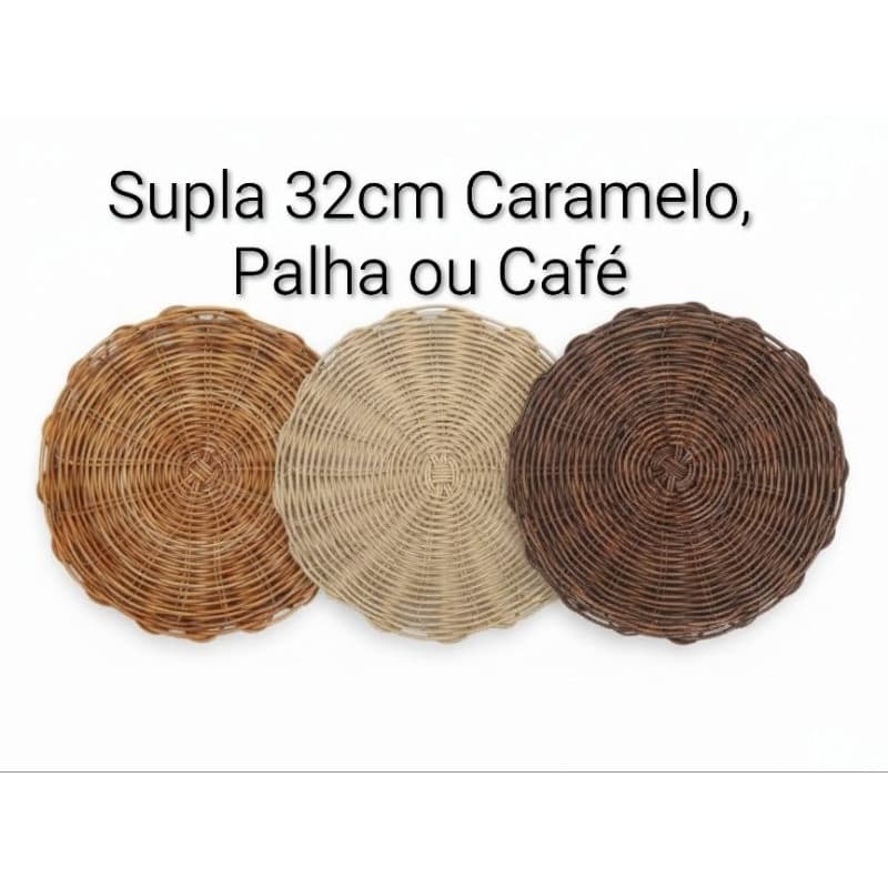 Souplast Supla Descanso 32cm Redondo de Vime Sintético