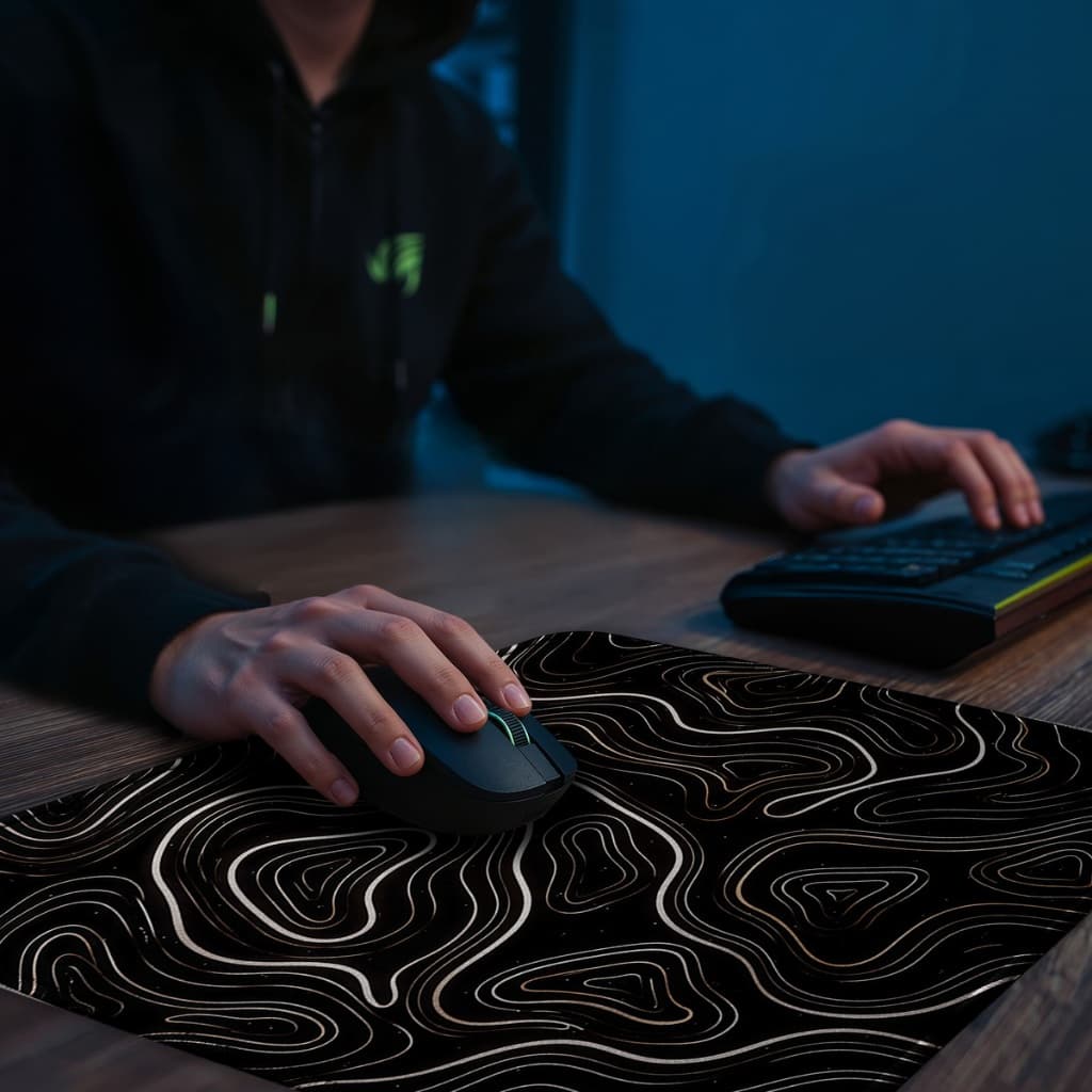 Mouse Pad Gamer Tamanho Especial 40x40cm Sublimado Tema Abstrato