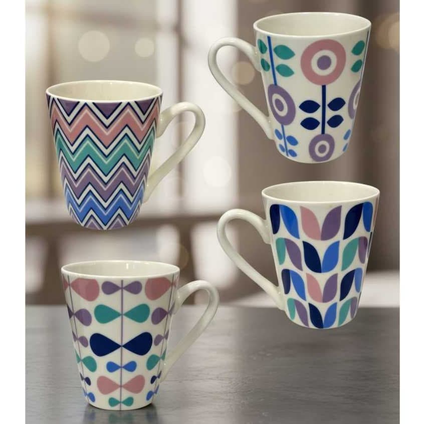 Caneca de Porcelana- xicara estampas Estilo Azulejo Português – 300ml