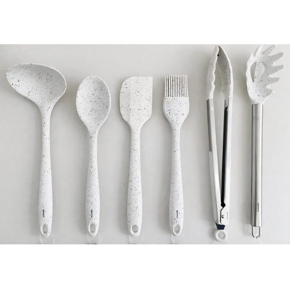 Kit de Utensilios de cozinha em silicone Brinox Vanilla 6pçs