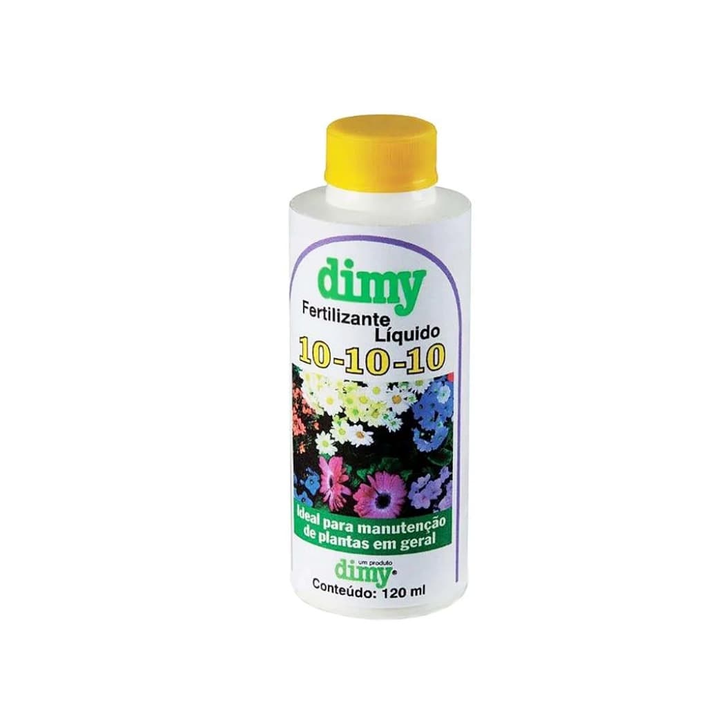 Adubo Líquido NPK 10-10-10 Dimy 120ml – Fertilizante Concentrado para Plantas, Flores e Hortas
