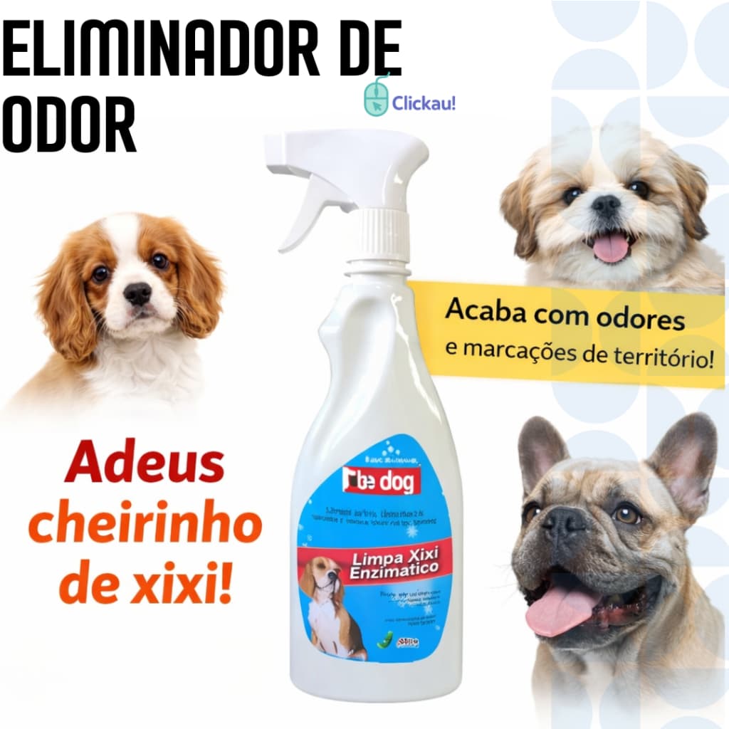 Limpa Xixi Enzimático Removedor de Odor e Desmarca Território para Cachorro Be Dog 500mL