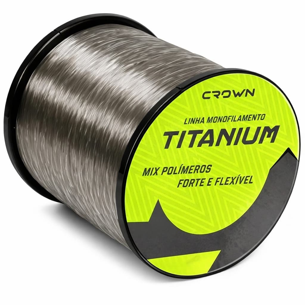 Linha Pesca Titanium Crown Carretel 500m - Pesqueiro