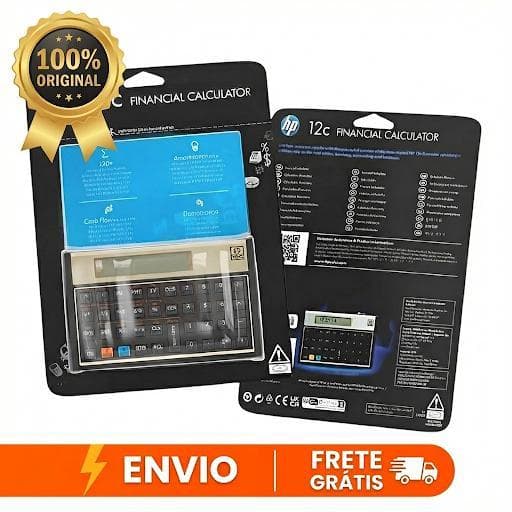 Calculadora Financeira HP 12C Gold Original | Juros Compostos, NPV |Finanças e Investimentos.