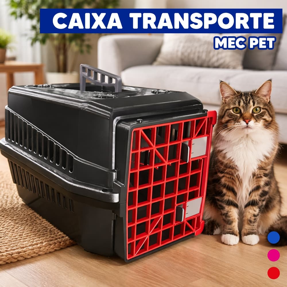 Caixa de transporte para animais MEC PET - TAMANHOS