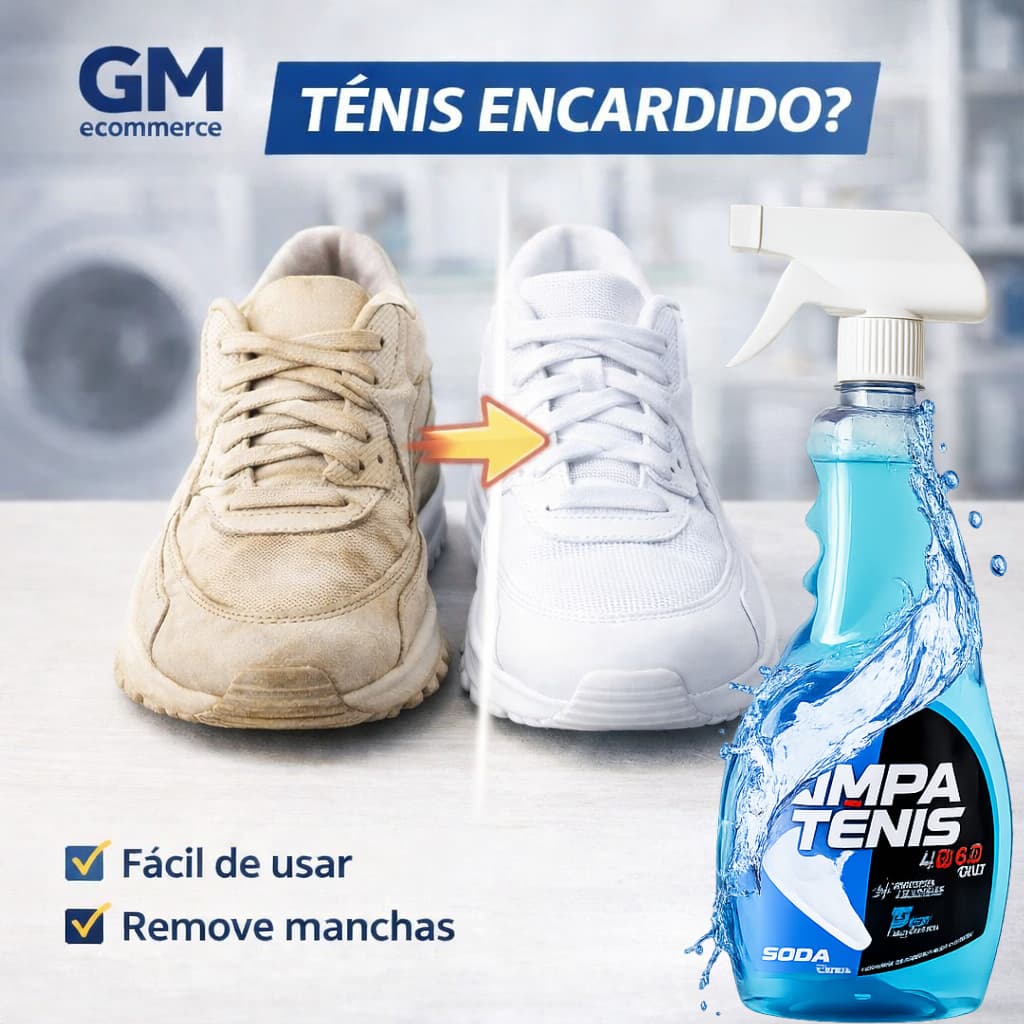 Limpa Tênis Provita 500ml – Remove Encardido e Sujeira Pesada | Branco de Novo