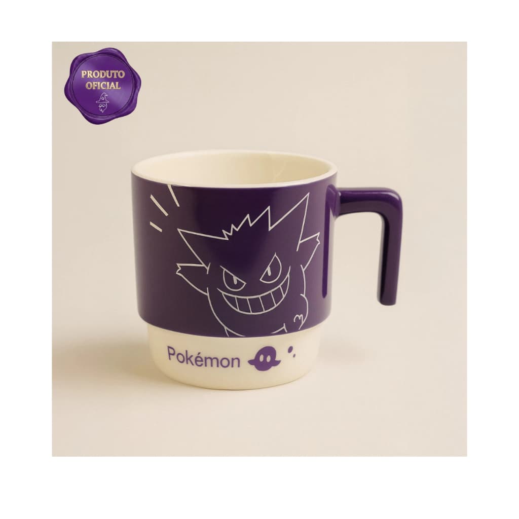 Caneca Oficial e Licenciada - Pokémon - Gengar - 320 ml - Presente Geek Imperdível!