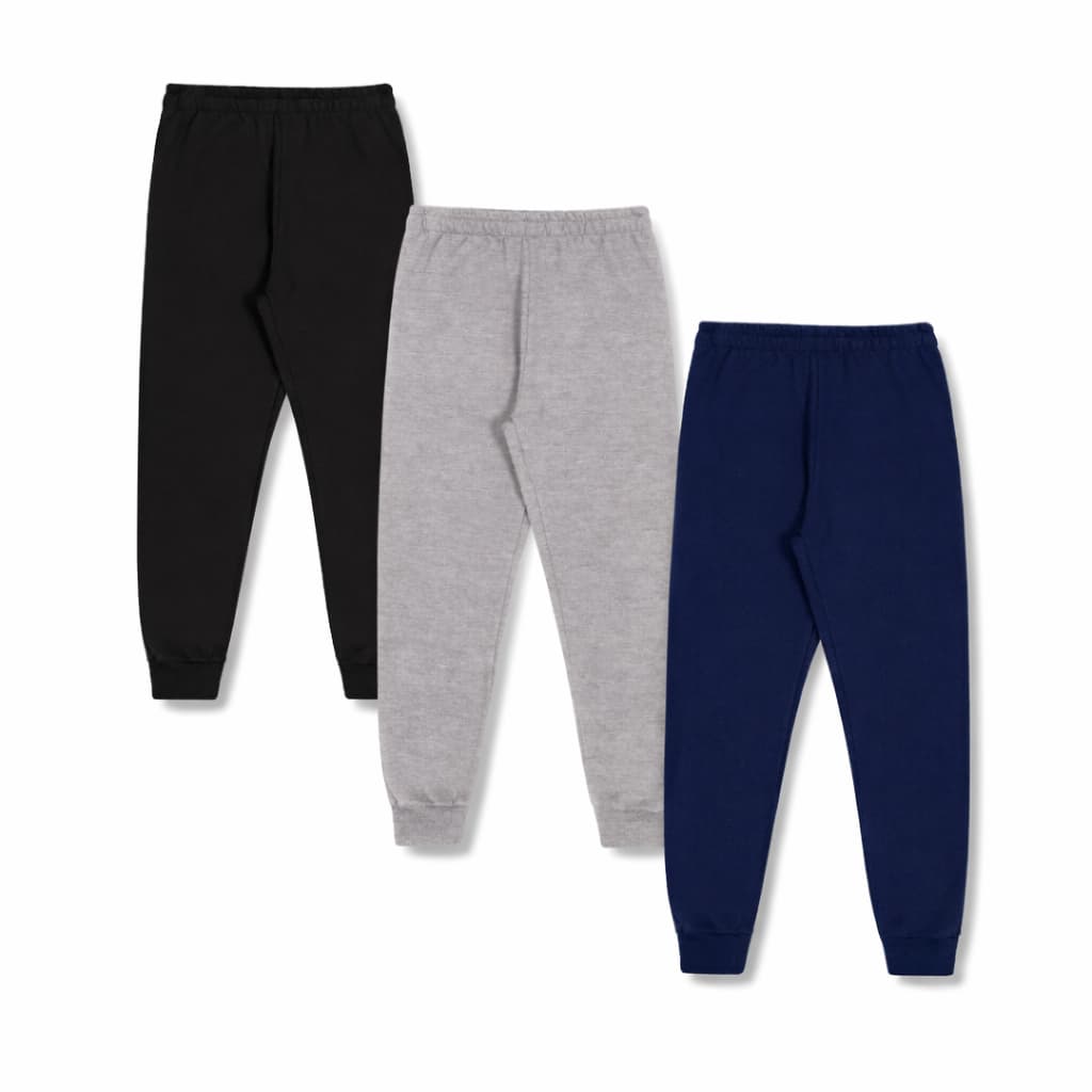 Kit 3 Calças de Moletom Infantil  Unissex 1 ao 16 Anos