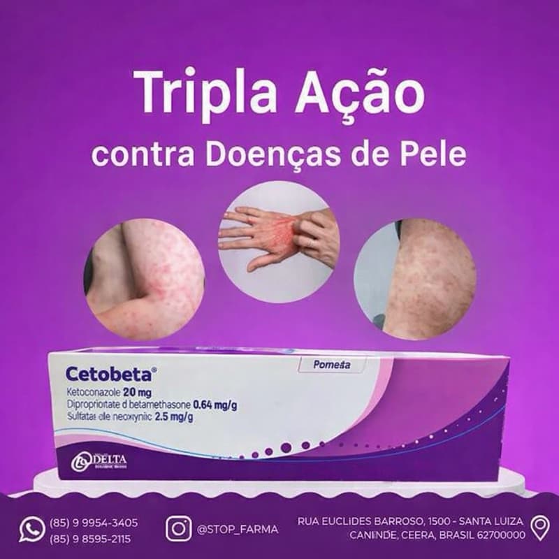 Cetobeta 30g creme e Pamada