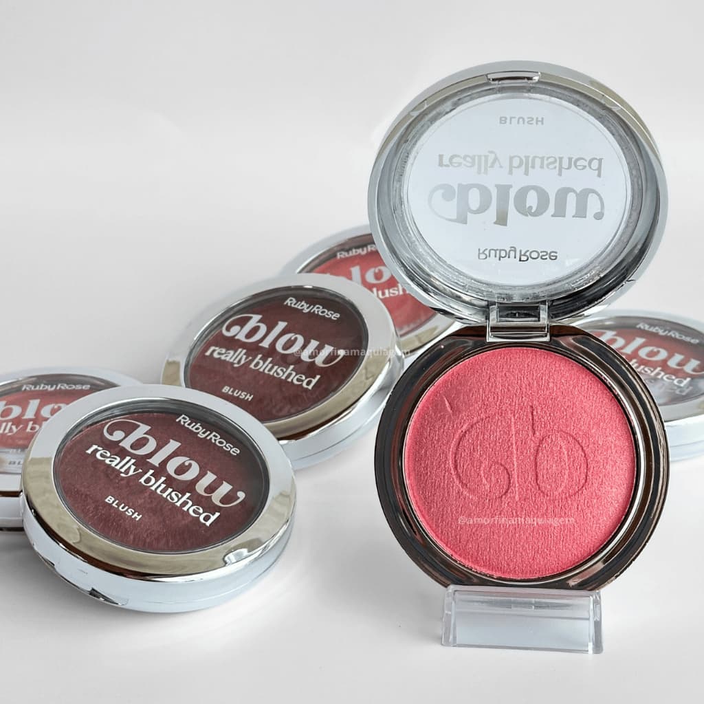 Blush Compacto Really Blushed Linha Blow Ruby Rose