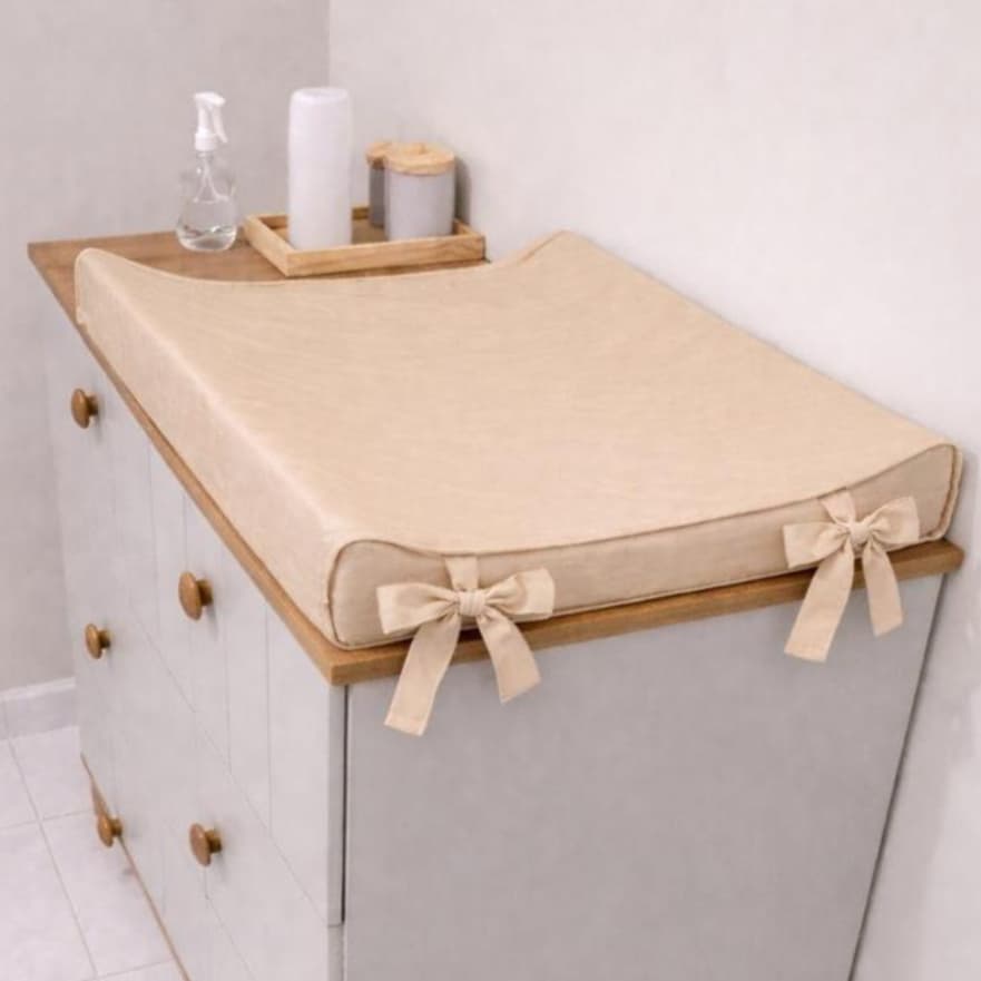 Trocador De Fralda Luxo Anatômico Cômoda Bebe Plastificado Capa Removível Cores lisa Completo Menor Preço