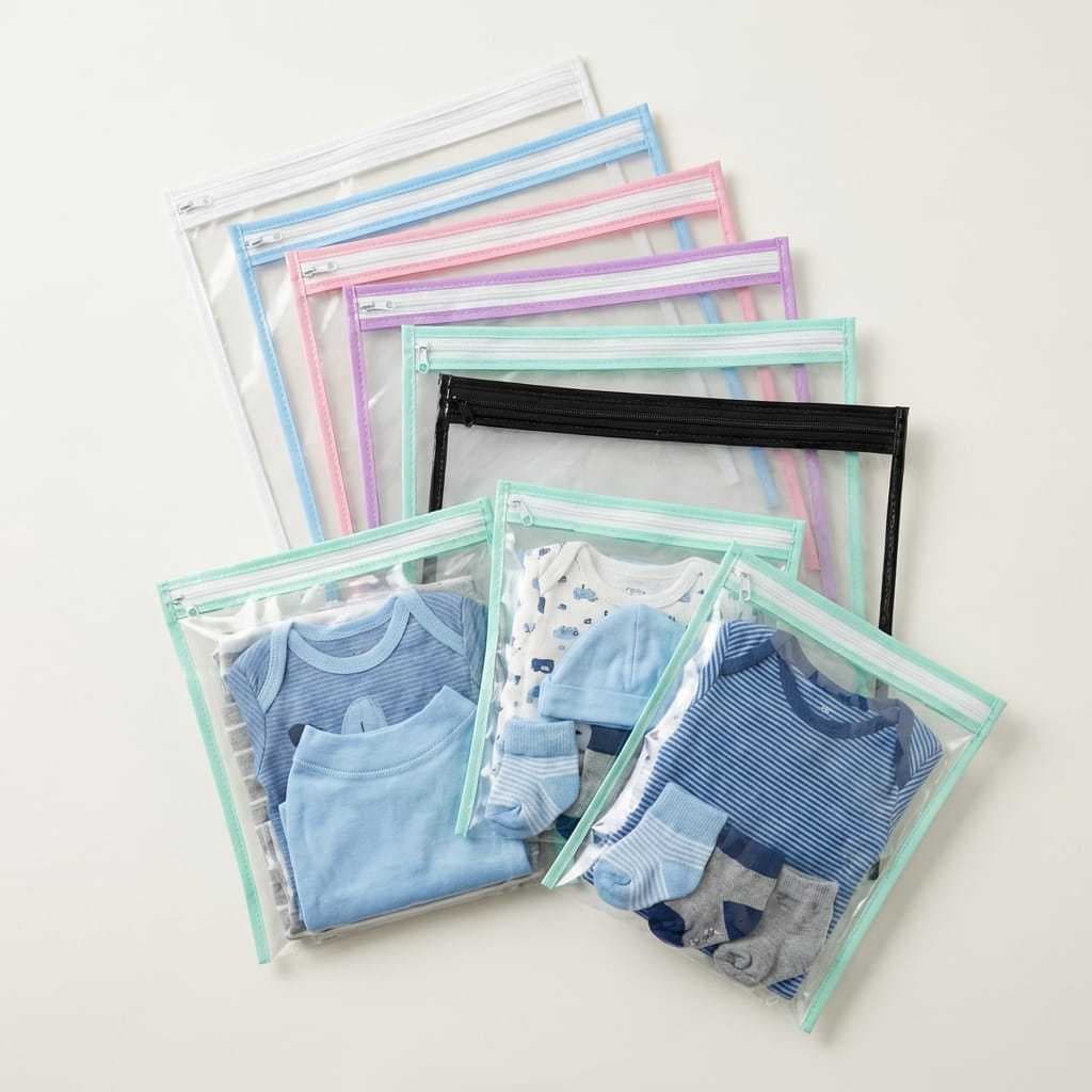 Kit 7 Saquinhos Maternidade Multiuso Organizador Envelope com Zíper.