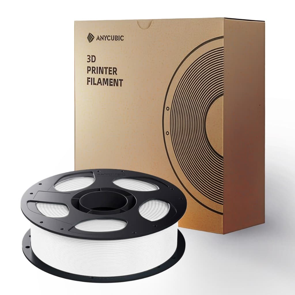 Filamento Anycubic - PLA Básico para Impressora 3D - Cor Branco - Alta performance