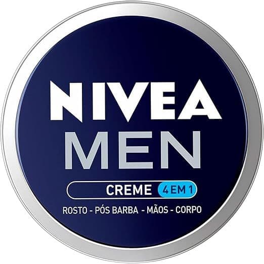 NIVEA MEN Creme 4 em 1 75g, Hidratação Intensa, Evita Ressecamento, Corporal, Facial, Mãos, Pós Barba, Pele Normal e Ext
