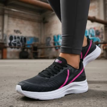 Kit Tênis Feminino Esportivo Leve + Relógio Academia Barato Confortável Moderno Caminhada Corrida