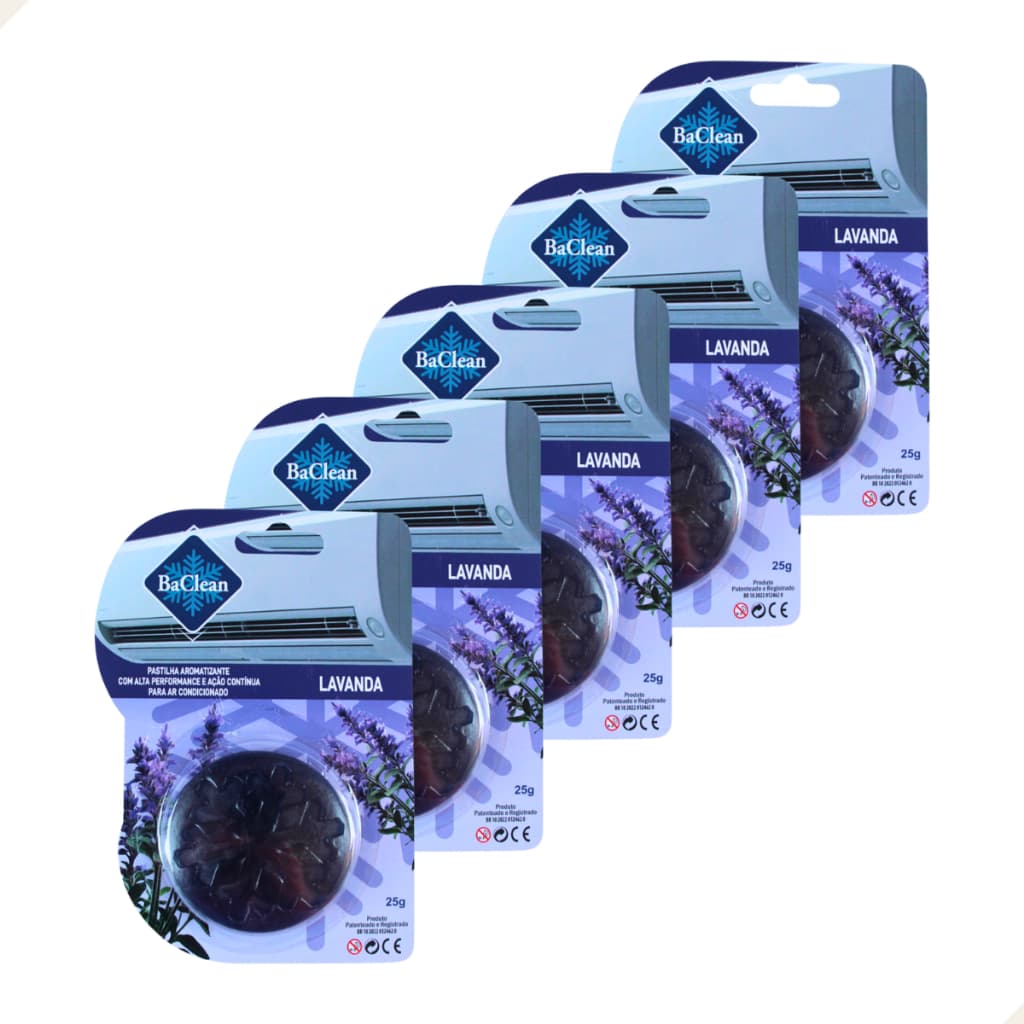 Kit 5 Pastilhas  Aromatizantes Inibidoras De Odores - Ar Condicionado