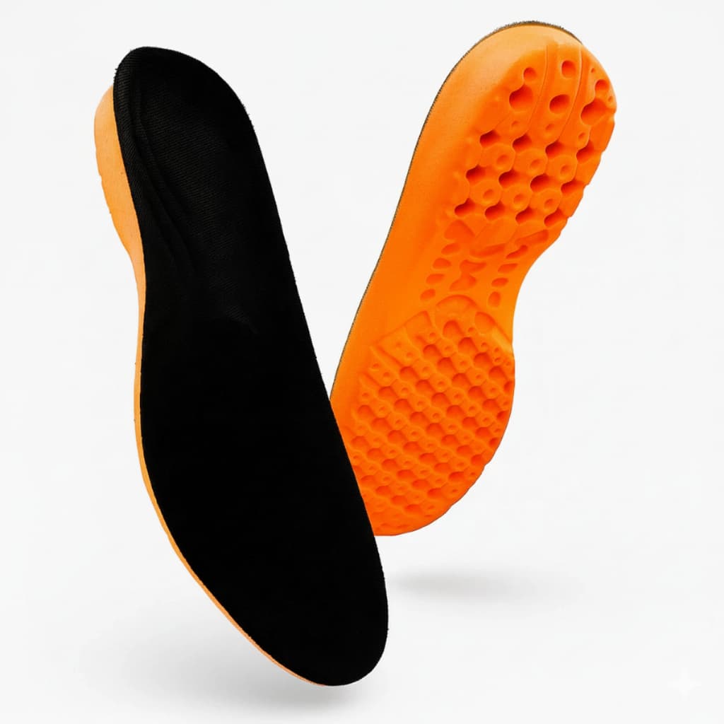 Palmilha Gel Ortopédica Anti Impacto Alívio Dores Fascite Plantar Esporão Para Botas Coturno