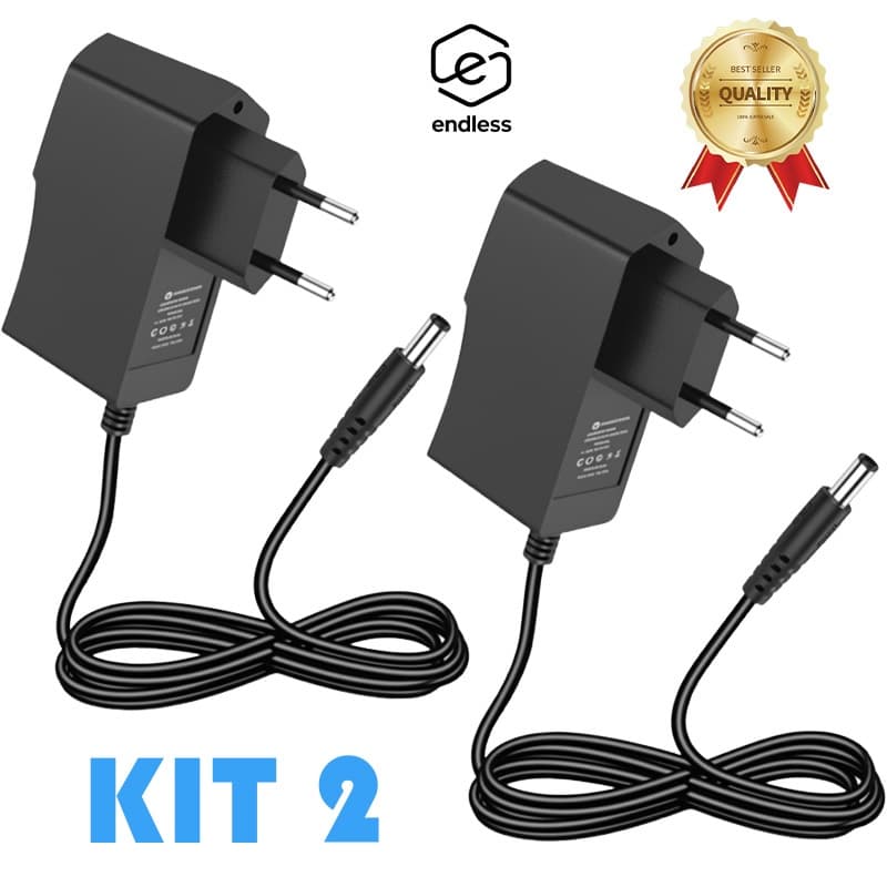 kit 2 fonte de energia alimentaçao bivolt 5v 2A  AC/DC P4 Universal Tv Box/roteador utilizada
