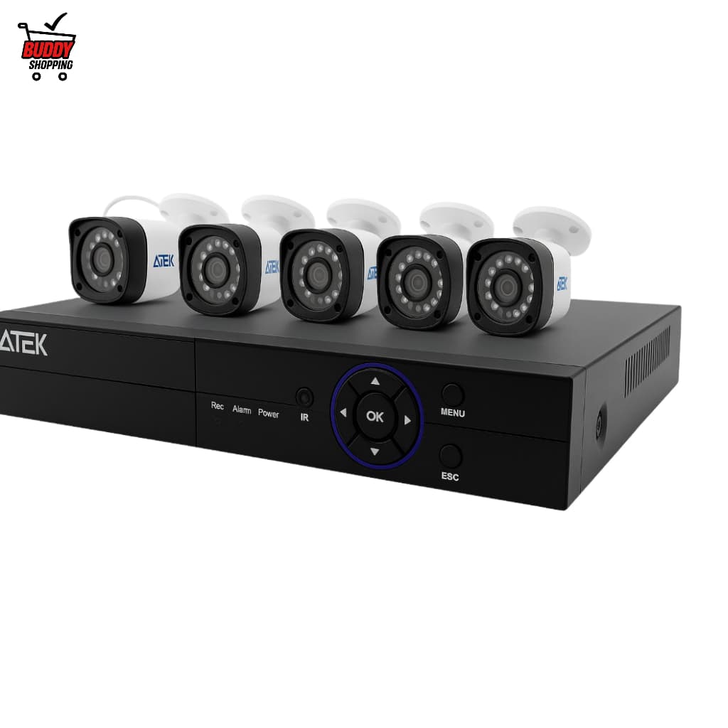 Kit DVR com HD 4 Câmeras de Segurança | 4CH | Resolução 720P HD | Compressão H.264 | Sistema de Monitoramento