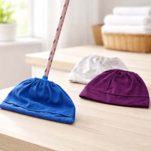 Capa de Vassoura e Rodo Pano de Chão Microfibra Várias Cores Universal