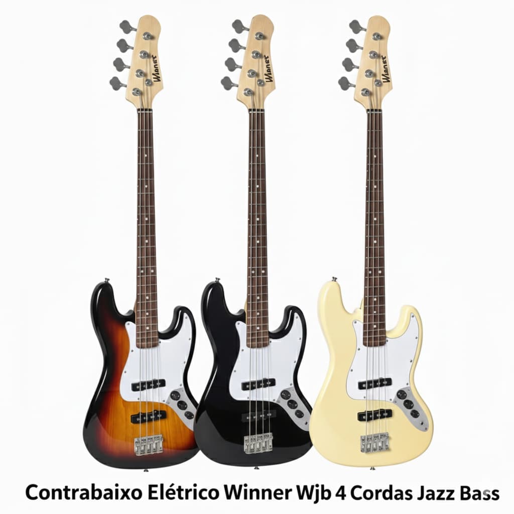 Contrabaixo Elétrico Winner Wjb 4 Cordas Jazz Bass